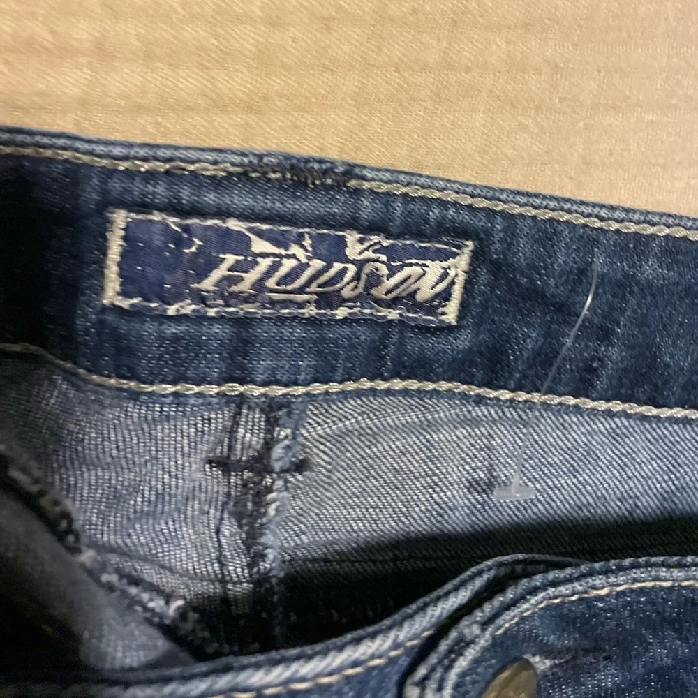 Hudson Jeans Dark Blue Women's Jean Shorts - Picture 3 of 6
